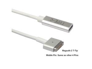 USB C Type C Female to Magsafe 2 TTip Power Adapter PD Charger Cable for Apple Macbook Air A1465 A1466 11inch 13inch Apple Macbook Air 2012 New Model A1435 A1465 A1436 A1466