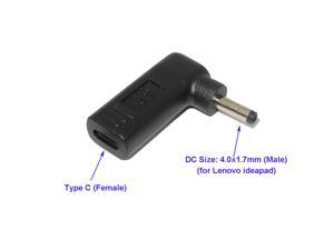 Laptop Adapter Connector Tip Converter USB 3.1 Type C Female to 4.0x1.7mm for Lenovo Ideapad 100 100S 110 110S 120 120S 300 300S 310 320 320S 330S 500 500S 510 510S 520 520S 530s 710S Laptop Adapter Connector Tip Converter USB 3.1 Type C Female to 4.0x1.7mm for Lenovo Ideapad 100 100S 110 110S 120 120S 300 300S 310 320 320S 330S 500 500S 510 510S 520 520S 530s 710S