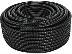 50 Ft. 1/2" Split Wire Loom Conduit Polyethylene Tubing Black Color Sleeve Tube 50 Ft. 1/2" Split Wire Loom Conduit Polyethylene Tubing Black Color Sleeve Tube