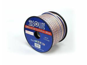Absolute USA SWH12100 12 Gauge Car Home Audio Speaker Wire Cable Spool 100' Absolute USA SWH12100 12 Gauge Car Home Audio Speaker Wire Cable Spool 100'
