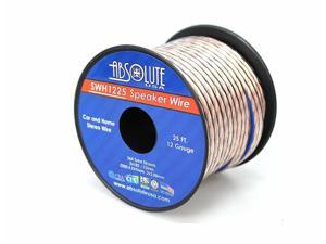 Absolute USA SWH1225 12 Gauge Car Home Audio Speaker Wire Cable Spool 25'