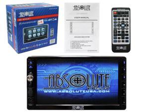 Absolute DD-4000AT 7" Touch Screen Double 2 Din Multimedia DVD, CD, MP3 Player