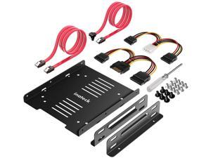 2.5 to 3.5 Adapter, Inateck SSD Mounting Bracket with SATA Cables and SATA Power Cable, ST1004