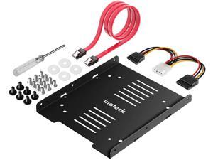 Inateck SSD Mounting Bracket 2.5 to 3.5 Adapter with SATA Cable and Power Splitter Cable, SA04002 Inateck SSD Mounting Bracket 2.5 to 3.5 Adapter with SATA Cable and Power Splitter Cable, SA04002