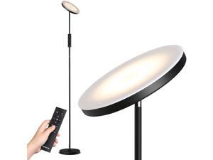 Tomons LED Floor Lamp with Stepless Dimming/Color Temperature Super Bright Torchiere Lamp Touch/Remote Control for Living Room, Bedroom, Office, Studio-Black Tomons LED Floor Lamp with Stepless Dimming/Color Temperature Super Bright Torchiere Lamp Touch/Remote Control for Living Room, Bedroom, Office, Studio-Black