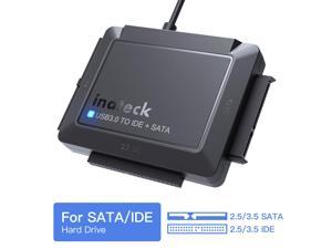 Inateck USB 3.0 to IDE SATA External Hard Drive Reader 2.5"/3.5" HDD SSD, with 12V/2A Power Supply, SA03001