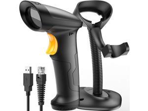 Barcode Scanner, Inateck USB Barcode Scanner with Stand, 1D Wired, BCST-33