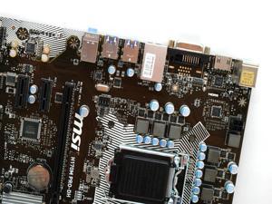 MSI H170M PRO-DH Intel Motherboard LGA 1151 DDR4 M-ATX Support 6/7th Generation CPU DVI+HDM