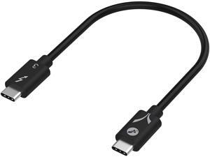 Sabrent Thunderbolt 3 (Certified) USB Type-C Cable | up to 40 Gbps | Supports 100W (5A, 20V) Charging | E-Mark Chip | (7.8"/ 20 cm) in Black (CB-T320) Sabrent Thunderbolt 3 (Certified) USB Type-C Cable | up to 40 Gbps | Supports 100W (5A, 20V) Charging | E-Mark Chip | (7.8"/ 20 cm) in Black (CB-T320)