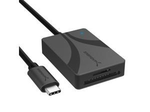 SABRENT USB Type-C Card Reader, Dual-Slot UHS-II SDXC and microSDXC SD 4.0 (CR-CSDM)