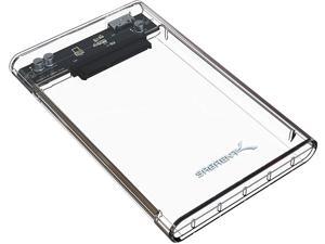 Sabrent 2.5-Inch SATA to USB 3.0 Tool-free CLEAR External Hard Drive Enclosure (EC-OCUB) Sabrent 2.5-Inch SATA to USB 3.0 Tool-free CLEAR External Hard Drive Enclosure (EC-OCUB)