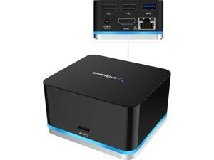 Sabrent 5 Port USB Type C Mini Continuum Docking Station, Supports Up to 3840x2160 at 30HZ (DS-CMND) Sabrent 5 Port USB Type C Mini Continuum Docking Station, Supports Up to 3840x2160 at 30HZ (DS-CMND)
