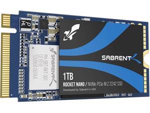 Sabrent 1TB Rocket NVMe PCIe M.2 2242 DRAM-less Low Power Internal High Performance SSD (SB-1342-1TB)