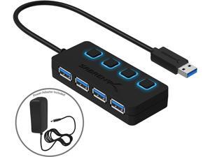 Sabrent HB-UMP3 Sabrent 4-Port USB 3.0 Hub With Power Adapter - USB - External - 4 USB Port(s) - 4 USB 3.0 Port(s) - PC, Mac Sabrent HB-UMP3 Sabrent 4-Port USB 3.0 Hub With Power Adapter - USB - External - 4 USB Port(s) - 4 USB 3.0 Port(s) - PC, Mac