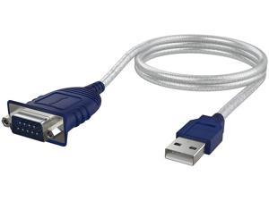 Sabrent USB 2.0 to Serial (9-Pin) DB-9 RS-232 Converter Cable 2.5 ft (CB-DB9P)