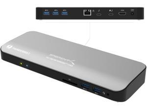 Sabrent Thunderbolt 3 Docking Station with Power Delivery up to 60W Charging for Windows/MacOS Devices – Dual-4K Display (DS-TH3C) Sabrent Thunderbolt 3 Docking Station with Power Delivery up to 60W Charging for Windows/MacOS Devices – Dual-4K Display (DS-TH3C)