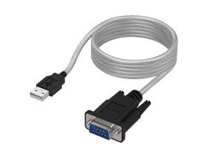 SABRENT Model SBT-USC6K 6 ft. USB to Serial (9-pin) DB-9 RS-232 Adapter Cable - OEM