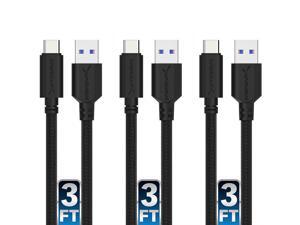 Sabrent 3-Pack 22AWG Premium 3ft USB-C to USB A 3.0 Sync & Charge Cables (CB-C3X3) Sabrent 3-Pack 22AWG Premium 3ft USB-C to USB A 3.0 Sync & Charge Cables (CB-C3X3)