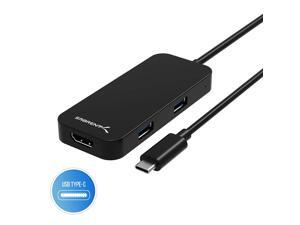 Sabrent Black Aluminum Type-C to 2-Port USB 3.0 and HDMI Adapter (HB-HDUC) Sabrent Black Aluminum Type-C to 2-Port USB 3.0 and HDMI Adapter (HB-HDUC)