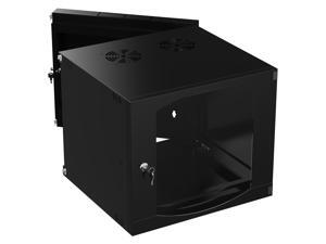 Sabrent 9U IT Wall Mount Rack Enclosure 19 Inch black Server Cabinet With Locking Glass Door - Fully Assembled (CT-DSWL) Sabrent 9U IT Wall Mount Rack Enclosure 19 Inch black Server Cabinet With Locking Glass Door - Fully Assembled (CT-DSWL)