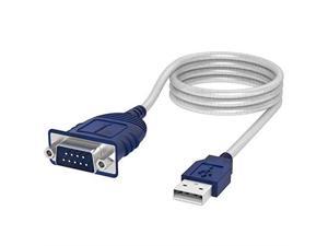 SABRENT USB 2.0 to Serial (9-Pin) DB-9 RS-232 Converter Cable, Prolific Chipset, HEXNUTS, [Windows 10/8.1/8/7/VISTA/XP, Mac OS X 10.6 and Above] 6-Feet (CB-9P6F)