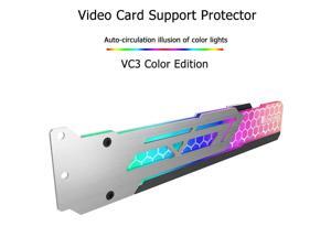 Jonsbo V3 RGB Graphics Card Support Frame 12V 3 Pin Automatic LED Change Video Card Holder GPU Bracket Water Cooling Stand Kit Jonsbo V3 RGB Graphics Card Support Frame 12V 3 Pin Automatic LED Change Video Card Holder GPU Bracket Water Cooling Stand Kit