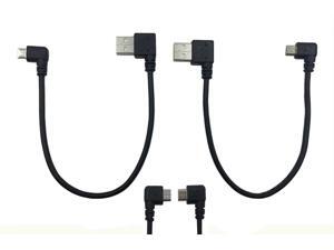 2pack Left & Right Angle Micro USB 5 Pin Male to USB 2.0 Type A Right Angle Male Data Sync and Charge Cable for Samsung, HTC 2pack Left & Right Angle Micro USB 5 Pin Male to USB 2.0 Type A Right Angle Male Data Sync and Charge Cable for Samsung, HTC