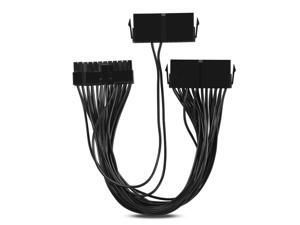 4pcs ATX Mining Motherboard Cable 30cm 24 Pin 20+4 Pin Dual PSU Power Supply Splitter Extension Cable Connector 4pcs ATX Mining Motherboard Cable 30cm 24 Pin 20+4 Pin Dual PSU Power Supply Splitter Extension Cable Connector