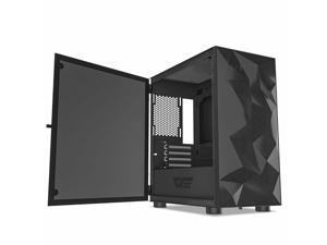 DLM21 Mesh Front Panel M-ATX Tower Gaming Computer Case Tempered Glass DLM21 Mesh Front Panel M-ATX Tower Gaming Computer Case Tempered Glass