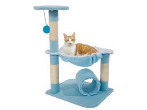 28" Cat Tree Condo Play Scratcher Furniture Kitten Pet House Scratcher Pink/Blue 28" Cat Tree Condo Play Scratcher Furniture Kitten Pet House Scratcher Pink/Blue