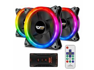 3-5Pack Aurora DR12 Pro RGB LED 12cm Gaming Computer PC Case Cooler Fan