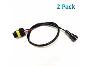 2 Pack H8/H9/H11 Wire Relay Harness for HID High Beam Kit for ballast to socket 2 Pack H8/H9/H11 Wire Relay Harness for HID High Beam Kit for ballast to socket