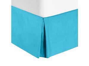 Mint Cal King 14” Drop Dust Ruffle Solid Luxury Pleated Tailored Bed Skirt 