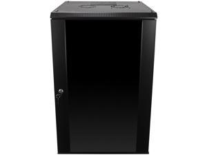 18U Wall Mount Network Server Data Cabinet Enclosure Rack Glass Door Lock w/ Fan 18U Wall Mount Network Server Data Cabinet Enclosure Rack Glass Door Lock w/ Fan