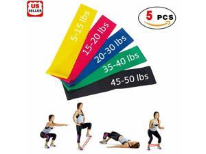Resistance Bands Loop Set of 5 Exercise Workout CrossFit Fitness Yoga Booty Band Resistance Bands Loop Set of 5 Exercise Workout CrossFit Fitness Yoga Booty Band