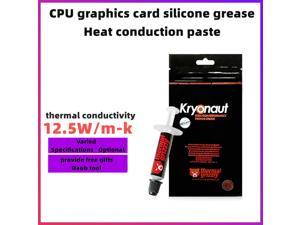 Grizzly thermique Kryonaut thermal grease, 1g thermal grease, 12.5 w/MK, amd/Intel processor, CPU / GPU, CPU / GPU cooling paste