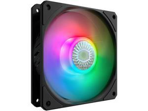 Cooler Master SickleFlow 120 V2 RGB 120mm Square Frame Fan with Customizable LEDs, Air Balance Curve Blade Design, Sealed Bearing, PWM Control for Computer Case & Liquid Radiator Cooler Master SickleFlow 120 V2 RGB 120mm Square Frame Fan with Customizable LEDs, Air Balance Curve Blade Design, Sealed Bearing, PWM Control for Computer Case & Liquid Radiator