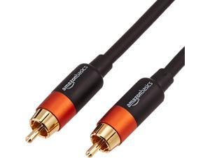 Amazon Basics Digital Audio RCA Compatible Coaxial Cable - 4 Feet & Digital Optical Audio Toslink Sound Bar TV Cable - 6 Feet