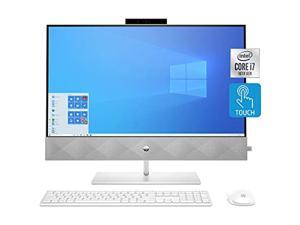 HP Pavilion All-in-One 27-inch Computer, Intel Core i7-10700T, Intel UHD Graphics 630, 16 GB RAM, 512 GB SSD, 1 TB HDD, Windows 10 (27-d0072, Snowflake White) HP Pavilion All-in-One 27-inch Computer, Intel Core i7-10700T, Intel UHD Graphics 630, 16 GB RAM, 512 GB SSD, 1 TB HDD, Windows 10 (27-d0072, Snowflake White)
