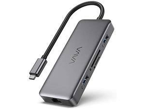 VAVA USB C Hub, 8-in-1 USB C Adapter with 4K HDMI, 1Gbps RJ45 Ethernet Port, USB 3.0, SD/TF Card Reader, 100W PD Charging Port for MacBook/Pro/Air and Type C Windows Laptops VAVA USB C Hub, 8-in-1 USB C Adapter with 4K HDMI, 1Gbps RJ45 Ethernet Port, USB 3.0, SD/TF Card Reader, 100W PD Charging Port for MacBook/Pro/Air and Type C Windows Laptops