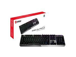 MSI Gaming Gear Backlit RGB LED Kailh Low Profile Mechanical Switches Anti Ghosting 104 Keys Brushed Aluminum Gaming Keyboard (Vigor GK50 Low Profile US) MSI Gaming Gear Backlit RGB LED Kailh Low Profile Mechanical Switches Anti Ghosting 104 Keys Brushed Aluminum Gaming Keyboard (Vigor GK50 Low Profile US)