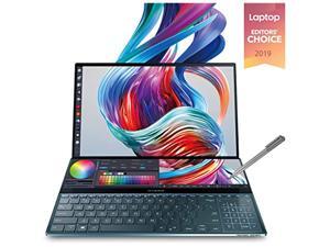 ASUS ZenBook Pro Duo UX581 Laptop, 15.6" 4K UHD NanoEdge Touch Display, Intel Core i9-10980HK, 32GB RAM, 1TB PCIe SSD, GeForce RTX 2060, ScreenPad Plus, Windows 10 Pro, Celestial Blue, UX581LV-XS94T ASUS ZenBook Pro Duo UX581 Laptop, 15.6" 4K UHD NanoEdge Touch Display, Intel Core i9-10980HK, 32GB RAM, 1TB PCIe SSD, GeForce RTX 2060, ScreenPad Plus, Windows 10 Pro, Celestial Blue, UX581LV-XS94T