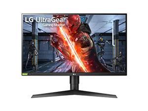 LG UltraGear 27GN75B-B 27" HDR10 IPS Full HD 1920 x 1080 240Hz 1ms GTG 2 x HDMI, DisplayPort, USB RADEON FreeSync and NVIDIA G-SYNC Compatible Height Adjustable Gaming Monitor