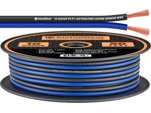 KnuKonceptz Kord Copper Speaker Wire Ultra Flex Blue OFC 12 Gauge Cable 50' 