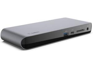 Belkin Thunderbolt 3 Dock Pro w/ 2.6ft Thunderbolt 3 Cable (Thunderbolt Dock for MacOS and Windows) Dual 4K @60Hz, 40Gbps Transfer Speeds, 85W Upstream Charging