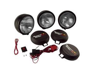 Light Kit, HID, 5 Inch, Round, Black, Steel Housing, 3 Piece Light Kit, HID, 5 Inch, Round, Black, Steel Housing, 3 Piece