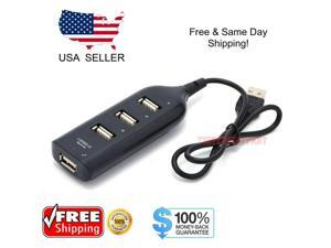 Black USB 2.0 Hi-Speed 4-Port Splitter Hub For PC Notebook High Speed Computer Black USB 2.0 Hi-Speed 4-Port Splitter Hub For PC Notebook High Speed Computer