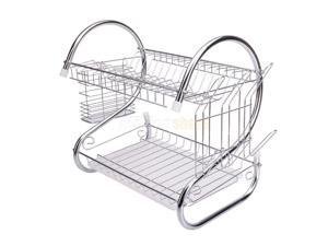 Hot Kitchen Dish Cup Drying Rack Drainer Dryer Tray Cutlery Holder Organizer US