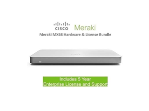 Cisco Meraki MX68 Router Security Appliance Includes 5 Year Enterprise License Cisco Meraki MX68 Router Security Appliance Includes 5 Year Enterprise License