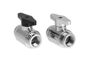 Noblik G1//4 Inner Thread Brass 3-Way Splitter Ball Fitting for Water Cooling Tube Fittings Blk Black